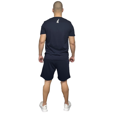 Short BRVRT Brave Art – Bleu avec Logo Blanc - SHBRNY