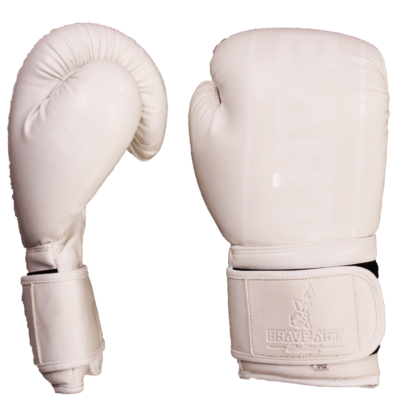 Gants de Boxe Classic One Blanc Ton sur Ton Brave Art - GBPUFW Gants de Boxe Classic One Blanc Ton sur Ton Brave Art - GBPUFW
