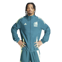 Veste de présentation Mexique 2024 adidas – Coupe slim, AEROREADY, doublure mesh et blason officiel
