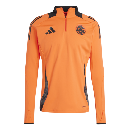 Haut d'entraînement Colombie 2024 adidas – Coupe slim, AEROREADY, zip 1/4 et blason officiel