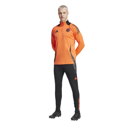 Haut d'entraînement Colombie 2024 adidas – Coupe slim, AEROREADY, zip 1/4 et blason officiel