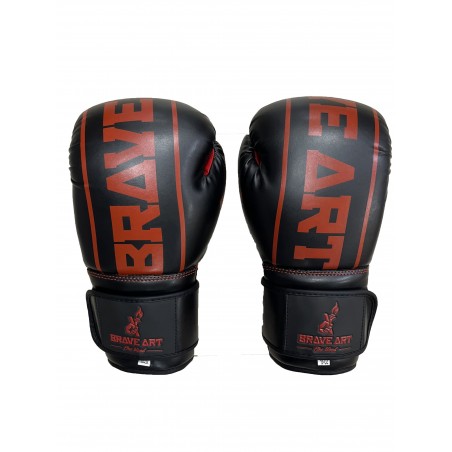 Brave Art Classic One Boxing Gloves – Black & Red – BAGBBRF