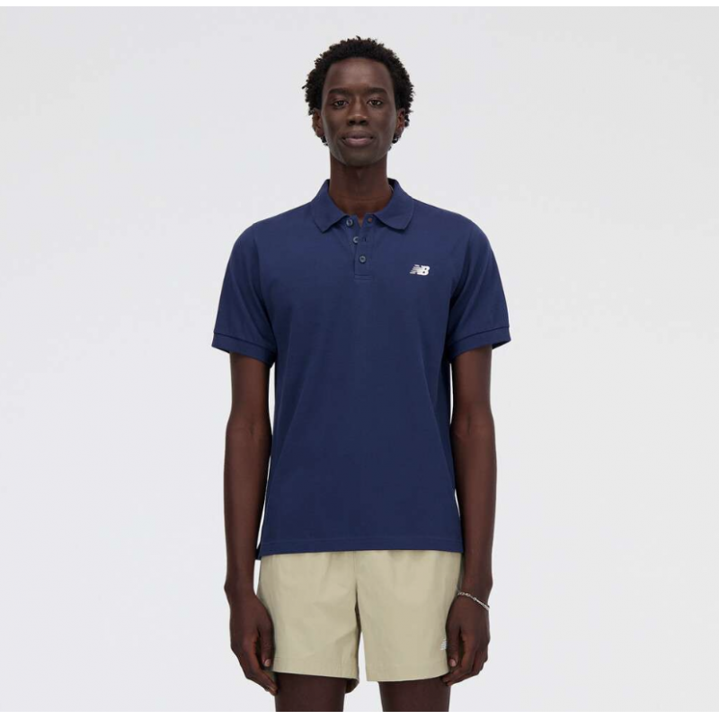 Polo en coton New Balance – MT41503 NVY Polo en coton New Balance – MT41503 NVY