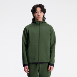 Veste polaire New Balance R.W Tech – À capuche, poches zippées, confort coton-polyester