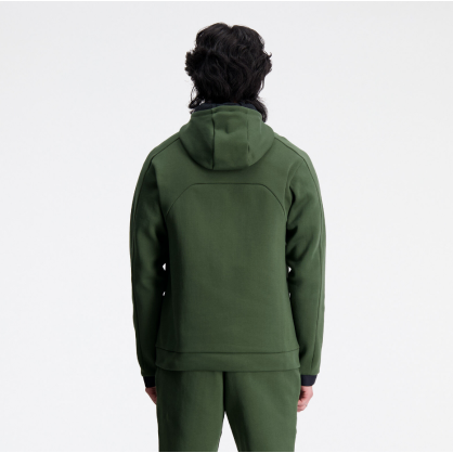 Veste polaire New Balance R.W Tech – À capuche, poches zippées, confort coton-polyester
