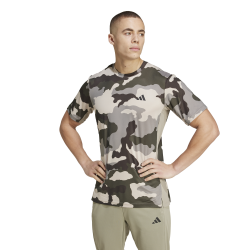 T-shirt Adidas Camouflage AEROREADY – Entraînement Intense, Matière Recyclée