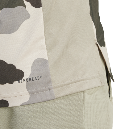 T-shirt Adidas Camouflage AEROREADY – Entraînement Intense, Matière Recyclée