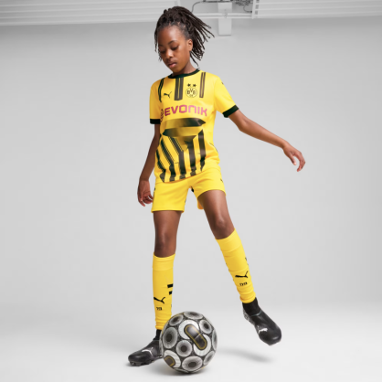 Short Junior Borussia Dortmund 24/25 Puma – Officiel, dryCELL, Style Match
