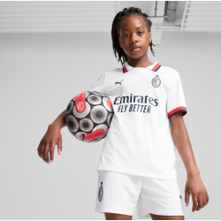 Maillot Away AC Milan 24/25 Junior Puma – Officiel, Élégance Blanche, Style Match