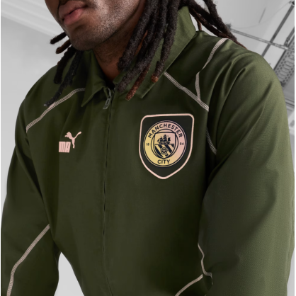 Veste de Survêtement ftblSTATEMENT Manchester City Puma – Ripstop, Badge Silicone, Confort Club