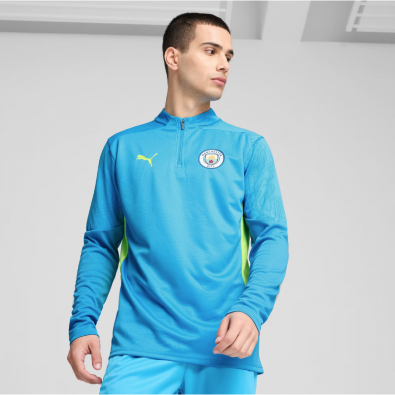 Manchester City Men's 1/4 Zip Training Top – Puma – 777529_11 Manchester City Men's 1/4 Zip Training Top – Puma – 777529_11