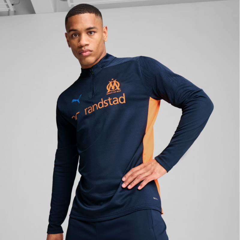 Haut d’entraînement à 1/4 zip Olympique de Marseille Homme – Puma – 778222_24 Haut d’entraînement à 1/4 zip Olympique de Marseille Homme – Puma – 778222_24