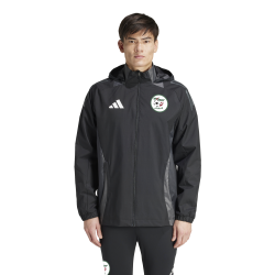 Veste tout temps Algérie Adidas – JJ5987 | Capuche pliable, doublure mesh & style fédéral
