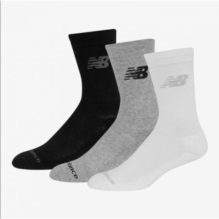 NB PF Cotton Cushioned Crew Socks – Pack de 3 paires – LAS95363