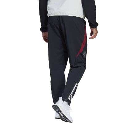 Manchester United Presentation Pants Adidas – JE3738 | Recycled Polyester, Standard Fit, Embroidered Crest