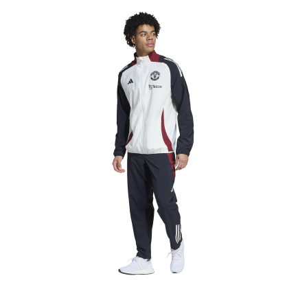 Manchester United Presentation Pants Adidas – JE3738 | Recycled Polyester, Standard Fit, Embroidered Crest