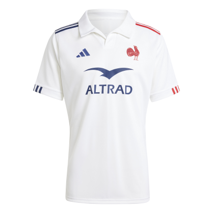 Maillot Extérieur Rugby France Adidas – JG8160 | AEROREADY, Polyester recyclé, Blason brodé