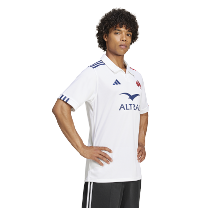 Maillot Extérieur Rugby France Adidas – JG8160 | AEROREADY, Polyester recyclé, Blason brodé