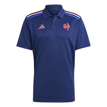 Polo Supporter Domicile France Rugby Adidas – JG8214 | Affichez votre passion pour le XV de France