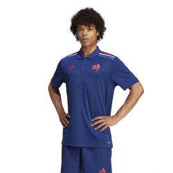 Polo Supporter Domicile France Rugby Adidas – JG8214 | Affichez votre passion pour le XV de France