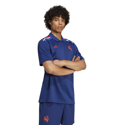 Polo Supporter Domicile France Rugby Adidas – JG8214 | Affichez votre passion pour le XV de France
