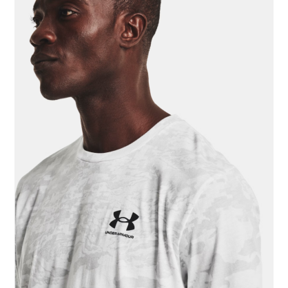 UA ABC Camo Men’s T-Shirt – White, Soft Cotton Blend & Quick Dry | 1357727-100