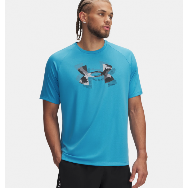 T-shirt à manches courtes UA Tech™ Print Fill pour homme T-shirt à manches courtes UA Tech™ Print Fill pour homme