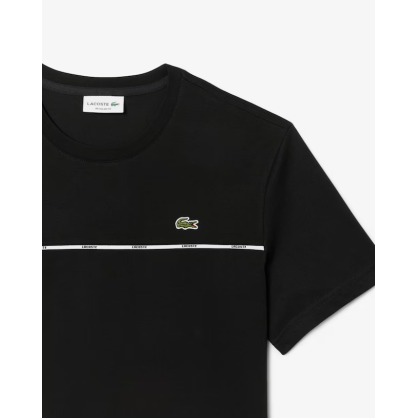 T-shirt Lacoste en jersey de coton avec liseré – Réf. TH9842-031