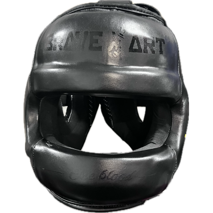 Brave Art Leather Boxing Headgear with Nose Guard – BAHGNPFB