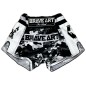 Short Muay Thaï Satiné Brave Art – Camouflage Noir, Gris & Blanc Short Muay Thaï Satiné Brave Art – Camouflage Noir, Gris & Blanc