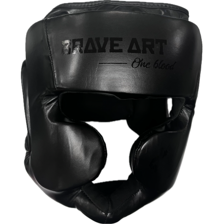 Brave Art Black Boxing Headgear – Premium Sparring Protection