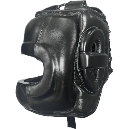 Brave Art Leather Boxing Headgear with Nose Guard – BAHGNPFB