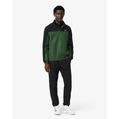 Survêtement Lacoste Homme Vert – Taffetas Recyclé, Color-block et Style Sportif