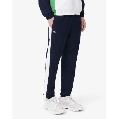 Survêtement Tennis Homme Lacoste Blanc – Taffetas Recyclé et Style Color-block