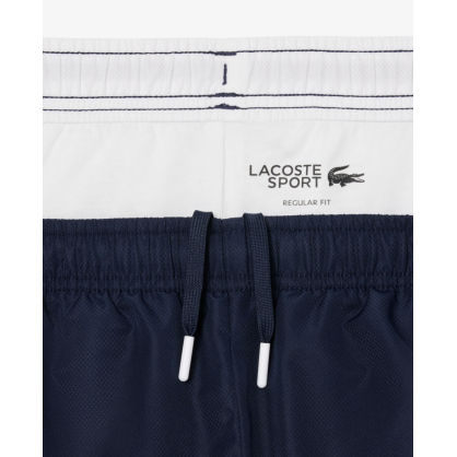 Survêtement Tennis Homme Lacoste Blanc – Taffetas Recyclé et Style Color-block