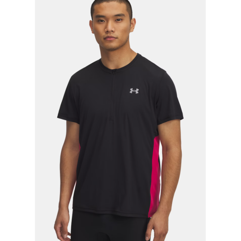Haut zippé à manches courtes UA Trail Run pour homme (Modèle : 1389808) Haut zippé à manches courtes UA Trail Run pour homme (Modèle : 1389808)