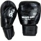 Brave Art Black Shadow Boxing Gloves – Full-Grain Leather | High Performance for Muay Thai & Kickboxing