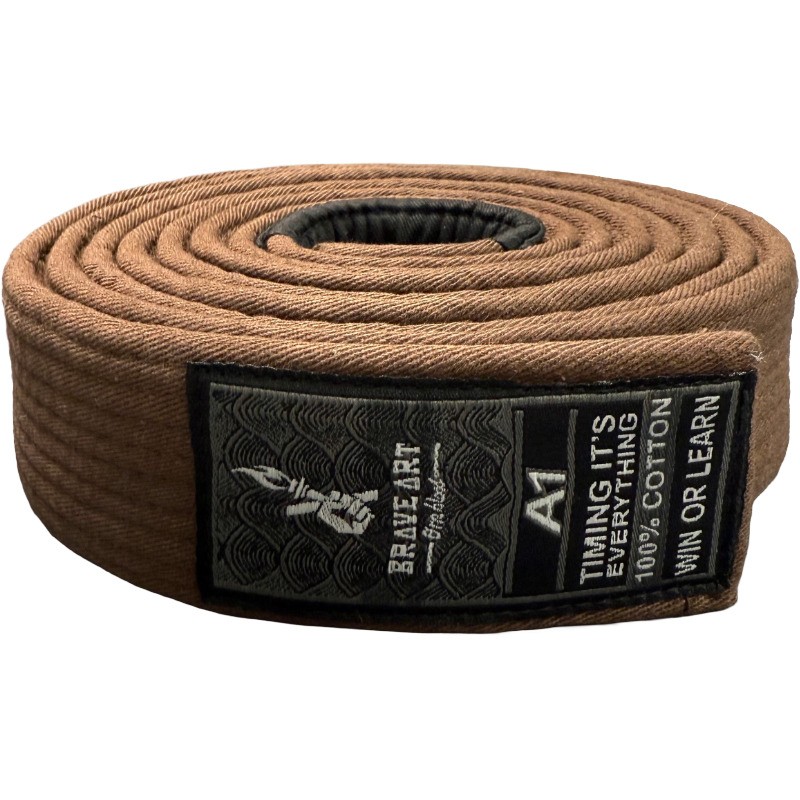 Ceinture Marron de Jiu-Jitsu Brésilien Brave Art - BAJJBBB20