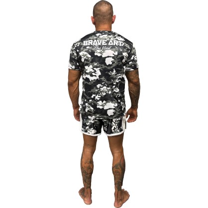 Brave Art Camo 2.0 T-Shirt – Black, White & Grey – Tactical & Fast-Dry