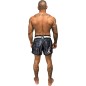Brave Art Satin Muay Thai Shorts – Black, Grey & Dark Grey Camo