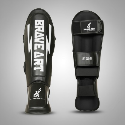 Protège-Tibias et Pieds Classic One Noir & Blanc – Performance et Confort