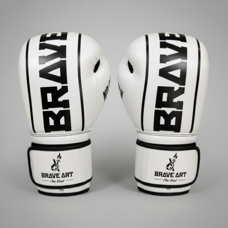 Brave Art Classic One Boxing Gloves – White & Black