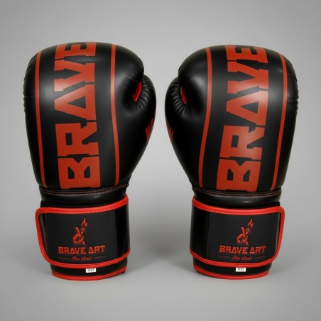 Brave Art Classic One Boxing Gloves – Black & Red