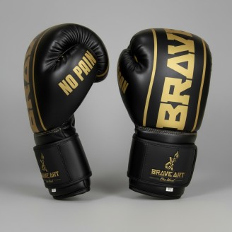 Brave Art Black & Gold Boxing Gloves – BAGBPUBG – Prestige & Power