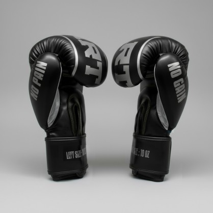 Brave Art Black & Grey Boxing Gloves – BAPUGRY – Power & Precision