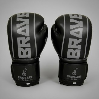 Gants de Boxe Classic One PU Brave Art Noir et Gris