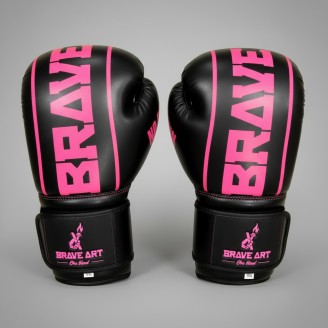 Brave Art Classic One Boxing Gloves – Black & Pink