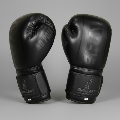 Brave Art Classic One Boxing Gloves – Black Ton sur Ton – BGPUFB