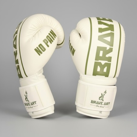 Gants Classic One Brave Art – Blanc & Vert, Puissance & Équilibre