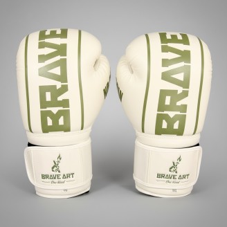 Brave Art Classic One Boxing Gloves – White & Green